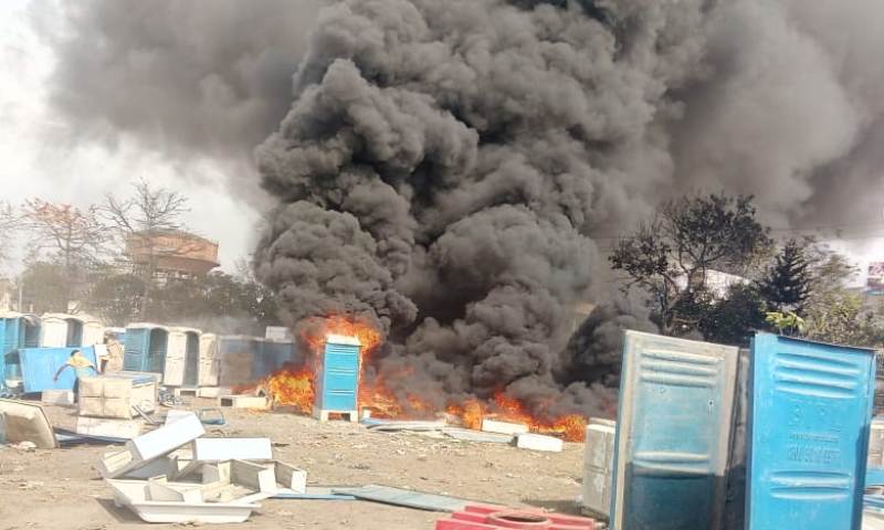 Fire broke out in haridwar