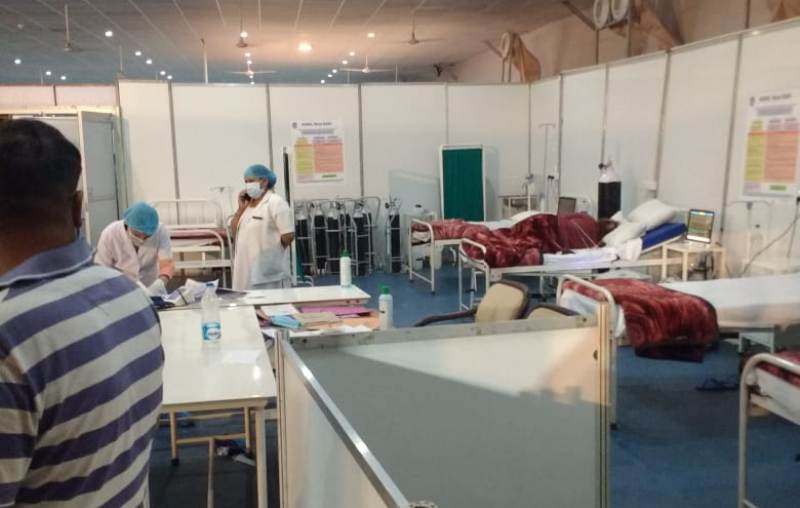 Covid base hospital in haridwar