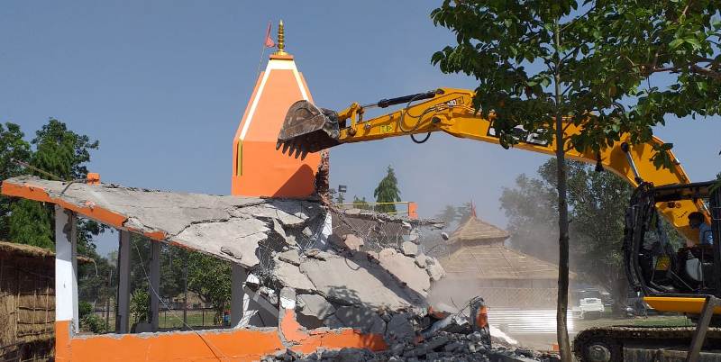 Bairagi camp haridwar temples removed