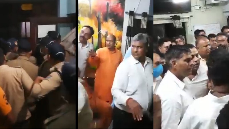 BJP leader was beaten up by Police in Haridwar