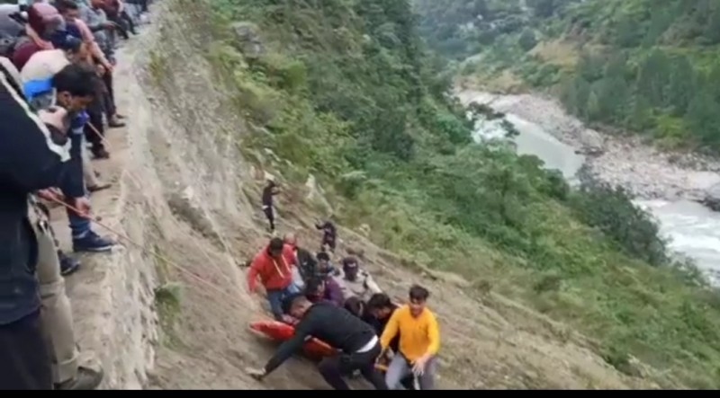 three tourists killed in road accident in uttarakhand after car fell into alknanda river in chamoli