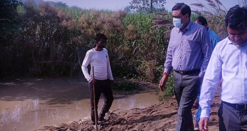 embankment damaged in haridwar dm ask help to dm bijnor
