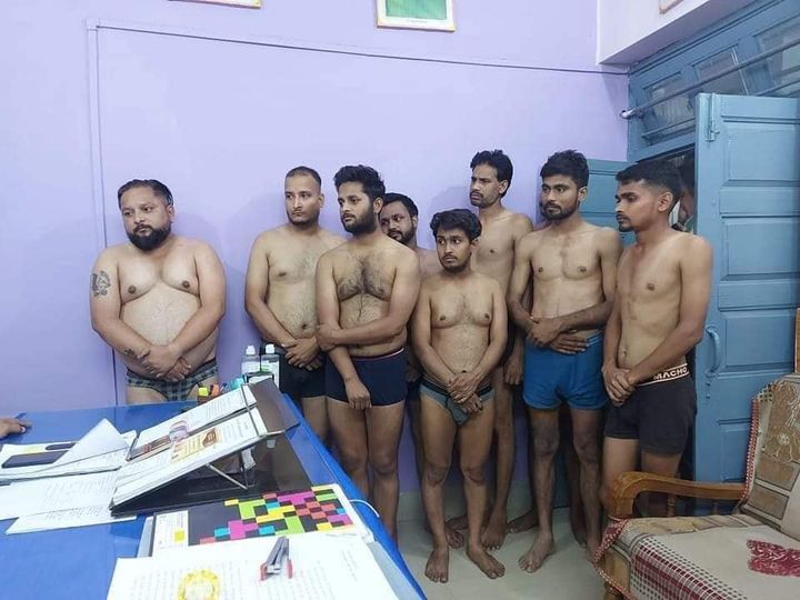 tv journalist paraded naked inside police station allegedly news coverage against local bjp mla