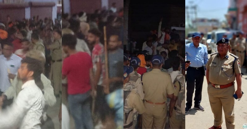 communal tension in Bhagwanpur Haridwar 10 arrested police for deployed police control situation