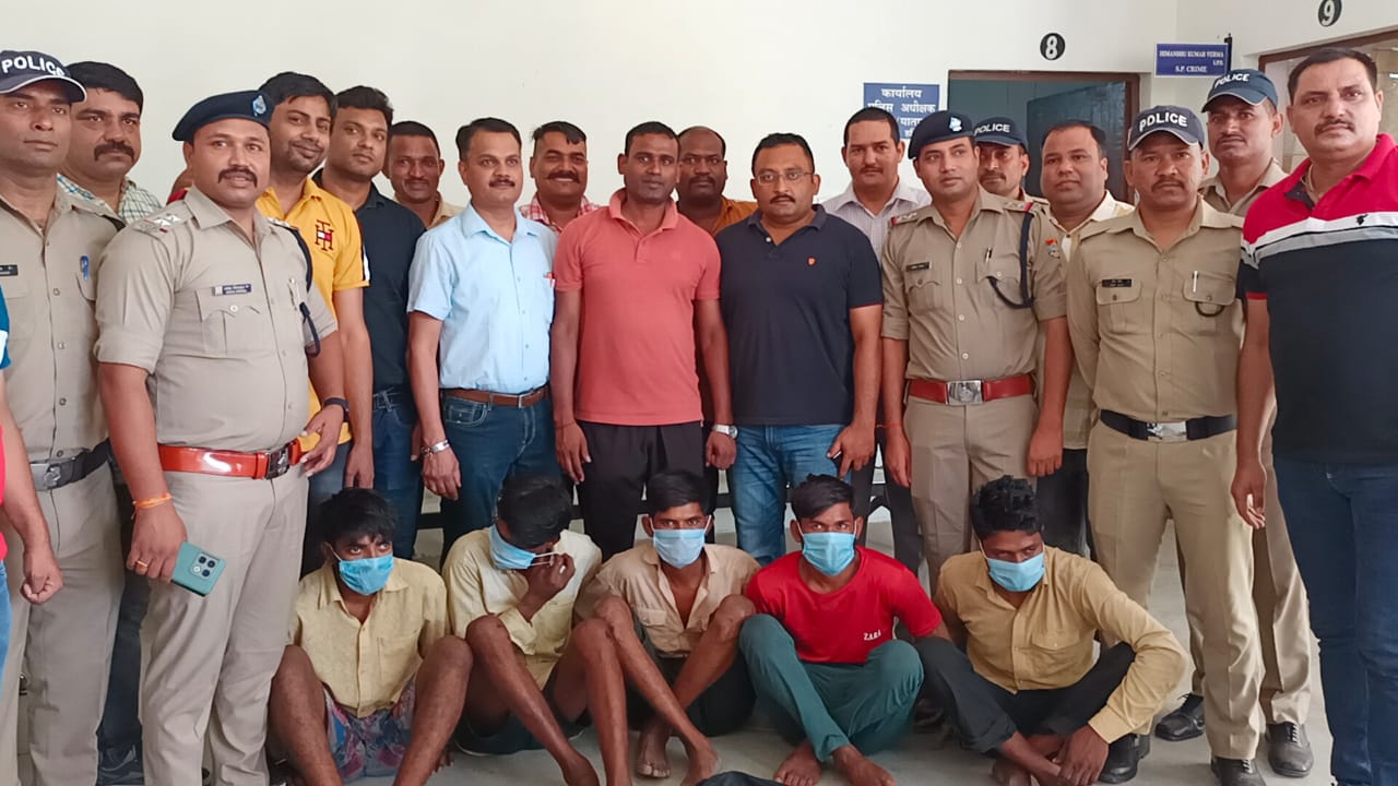 interstate theft gang busted five arrested by haridwar police