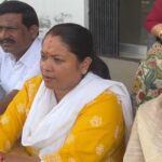 congerss mla anumpa rawat protest outside police station see video