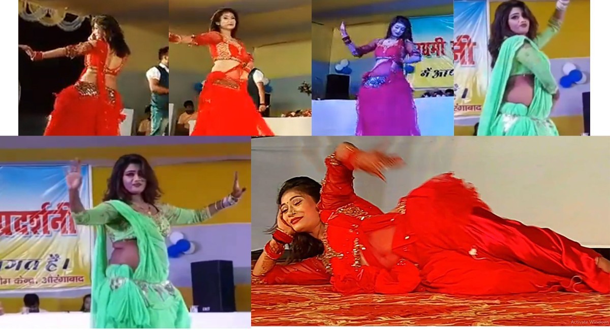Bar girls dance in government program udyog karkarm in Bihar