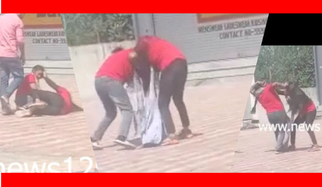 wife fight with husband girlfriend in Haridwar park