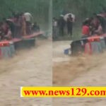 Uttarakhand Viral Video bus stuck in river amid heavy rain Nainital Ramnagar heavy rain in Uttarakhand alert