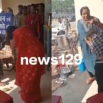 Girls Fight Viral Video two women and on girl fight on public place video viral on social media this video is going viral women teacher fight video