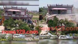 Atiq Ahmad property in Uttarakhand देहरादून में अतीक अहमद के घर पर चला बुल्डोजर, देखें वीडियो