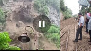 Haridwar Viral video मंसा देवी पहाडी से गिरा मलबा, वीडियो देखकर हैरान हो जाएंगे, देखें वीडियो