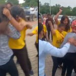 Girls Viral Video टैक्सी कंपनी की कर्मचारियों ने युवती को पीटा, एयरपोर्ट के बाहर की घटना, केस