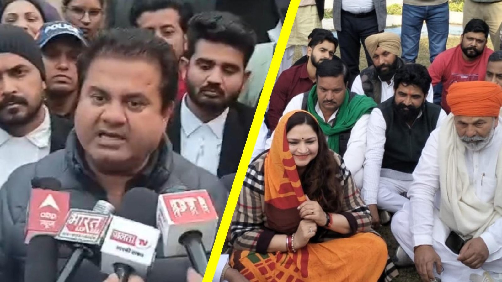 MLA Umesh Kumar-Pranav Singh जेल में चैंपियन से मिले किसान नेता राकेश टिकैत, विधायक उमेश कुमार ने मुलाकात पर क्या बोला