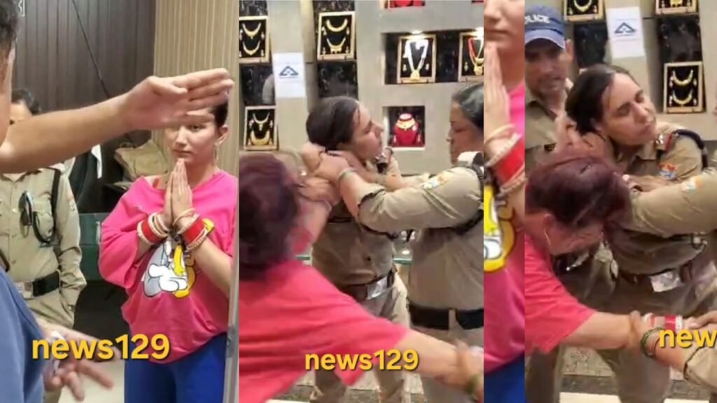 Dehradun Viral Video पलटन बाजार में महिला को चोरी के आरोप में पकड़ा, महिला पुलिसकर्मियों से के बाल खींचे, बताया बेटा बीमार था, देखें वायरल वीडियो 2 20250731 140315