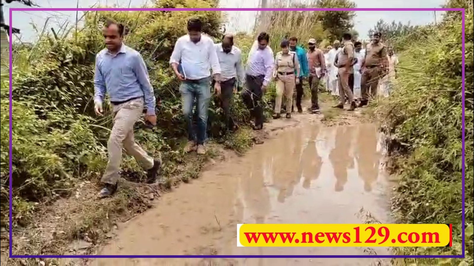 जनता के डीएम मयूर दीक्षित ने पगडंडी पर चलकर किया सोलानी तटबंध का निरीक्षण, अफसर हांफे, दिए कड़े निर्देश