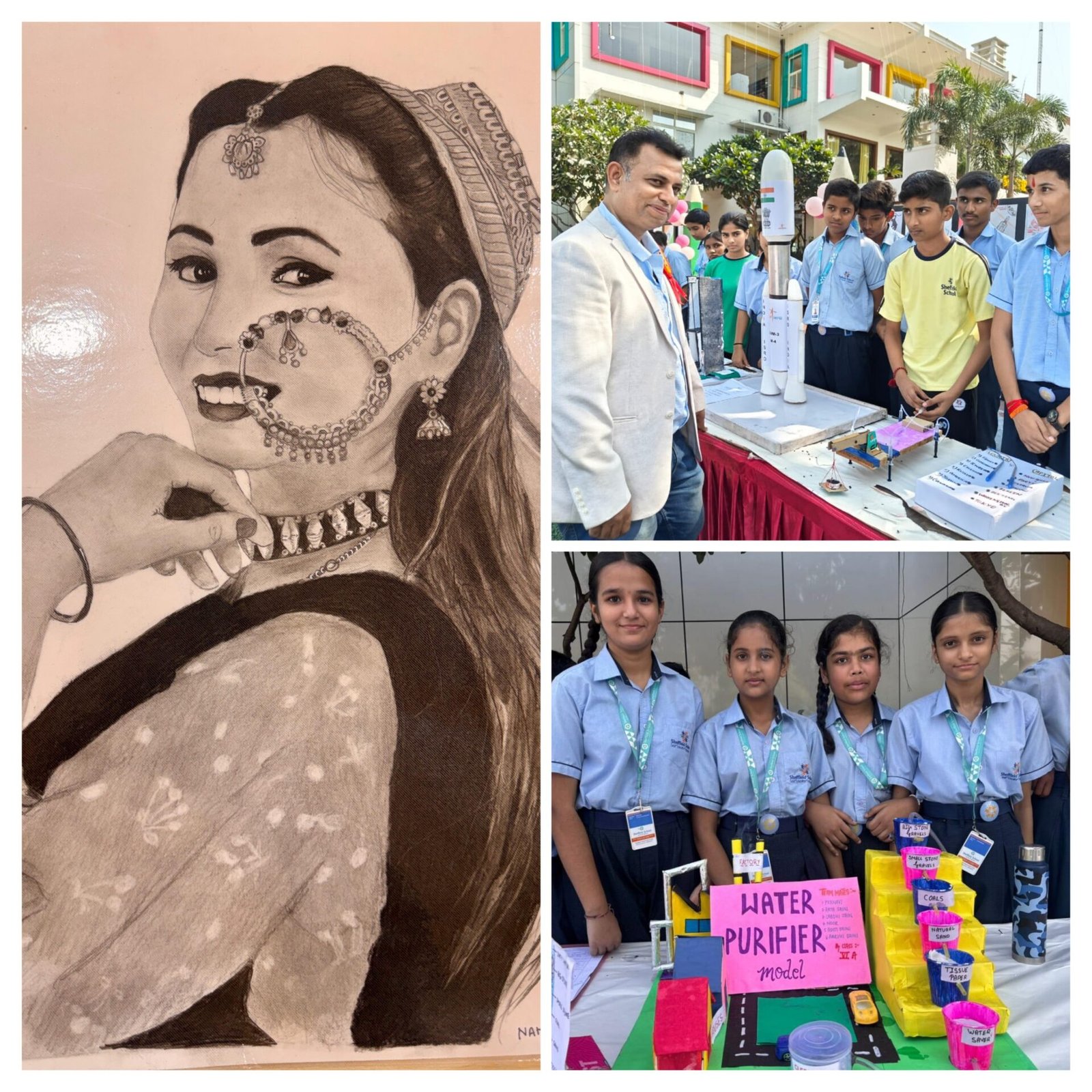 शेफील्ड स्कूल में ‘ज्ञान-विज्ञान प्रदर्शनी’ का भव्य आयोजन, छात्रों के मॉडलों ने मोहा मन