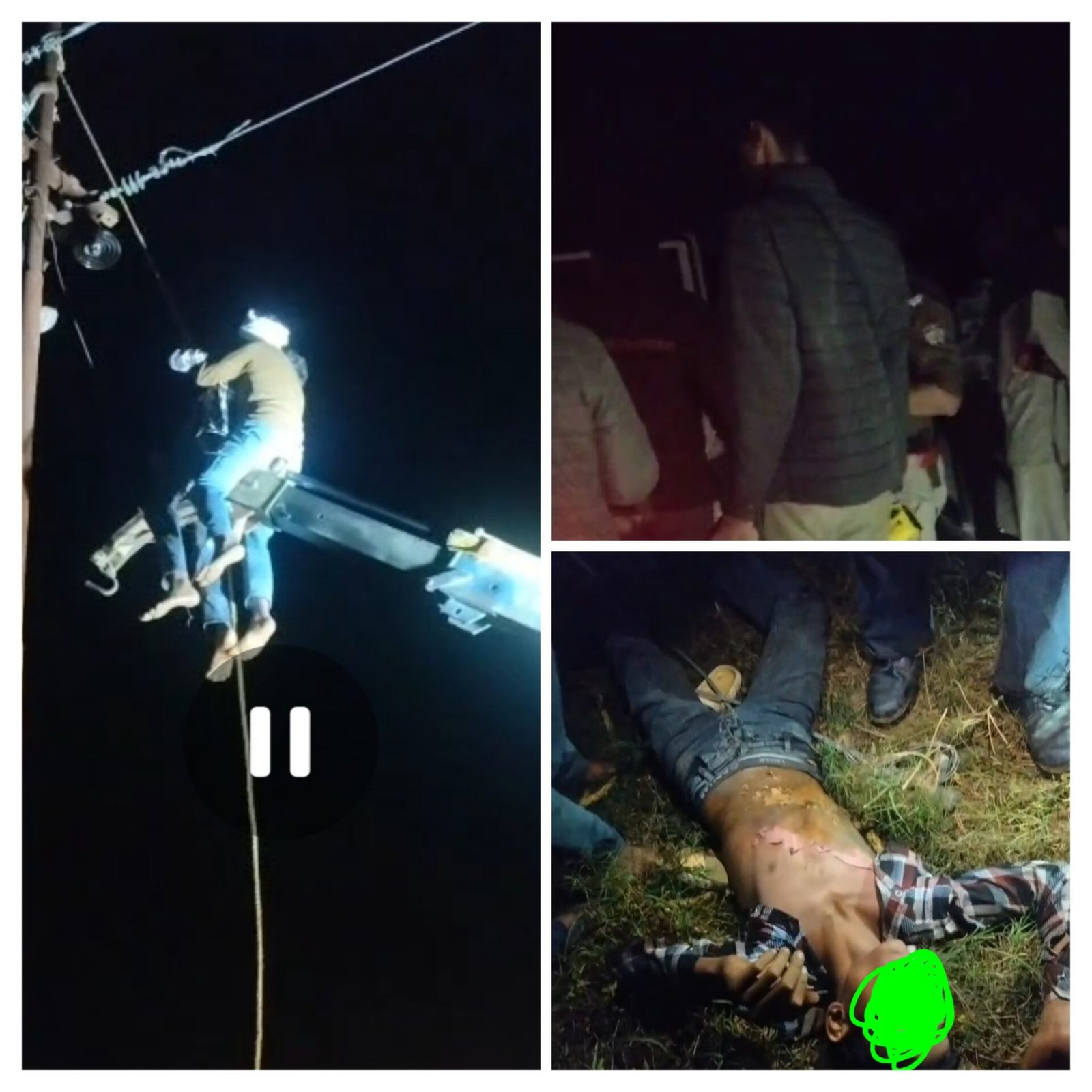 बिजली चोरी की कोशिश में बड़ा हादसा, हाईटेंशन खंभे पर चढ़ा चोर करंट से झुलसा- 1 20251028 153130 COLLAGE