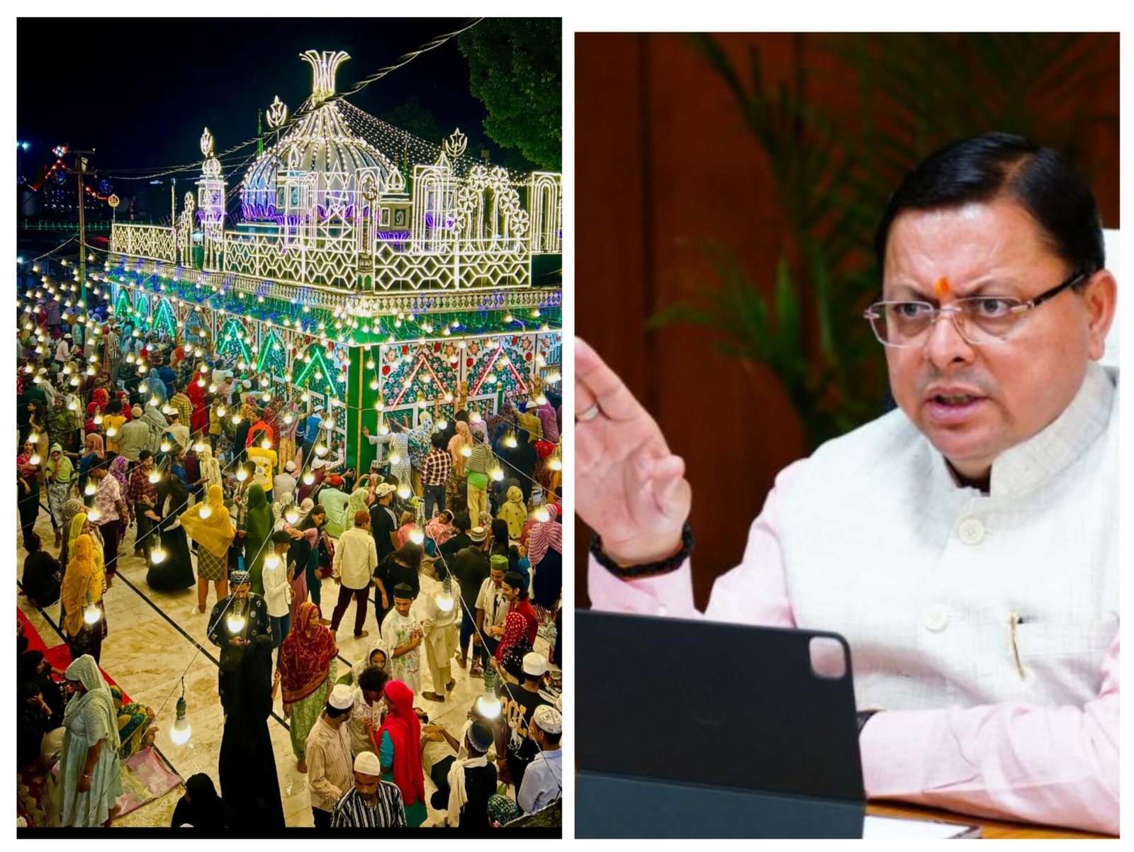 कलियर दरगाह: विधायक, पूर्व मुख्यमंत्री के धरने और जाँच के बाद भी 'प्रबंधक' पर कार्रवाई क्यों नहीं? यह चुप्पी क्यों? क्या 'जीरो टॉलरेंस' यही है, धामी जी? 3 20251112 181502 COLLAGE