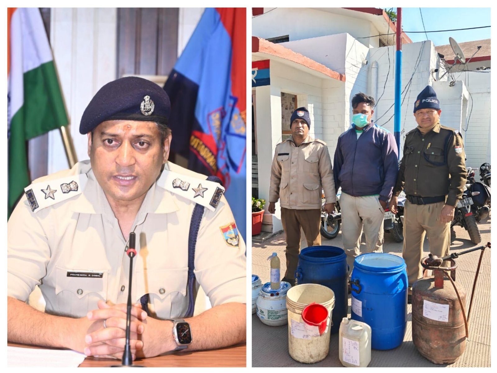 सिडकुल में अवैध शराब माफिया को तगड़ा झटका! 3000 लीटर ‘ज़हर’ मौके पर नष्ट, भट्टी संचालक गिरफ्तार-