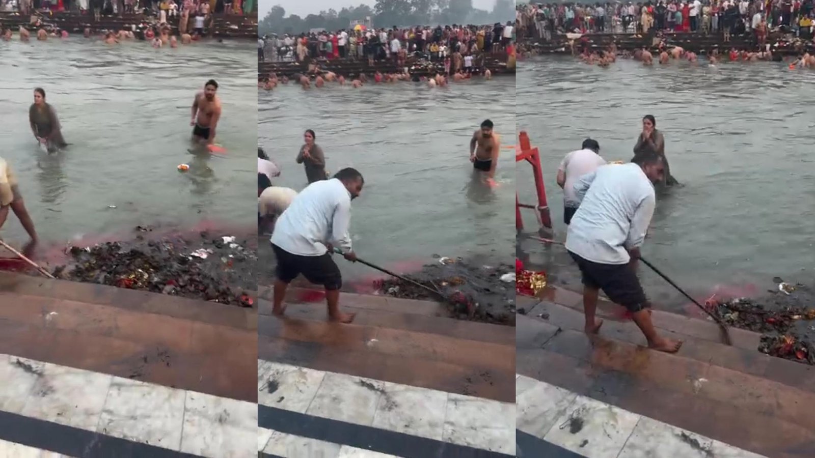 हरकी पैडी वायरल वीडियो: श्री गंगा सभा बोली गंदगी नहीं हवन कुंड की पूजन सामग्री है, वीडियो भ्रामक है