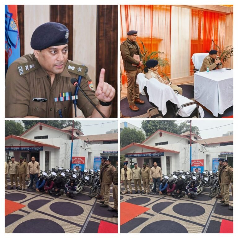 ऑपरेशन क्लोजर”; पेंटागन मॉल के पीछे सिडकुल पुलिस की बड़ी रेड, हिस्ट्रीशीटर समेत 14 बाइके बरामद-