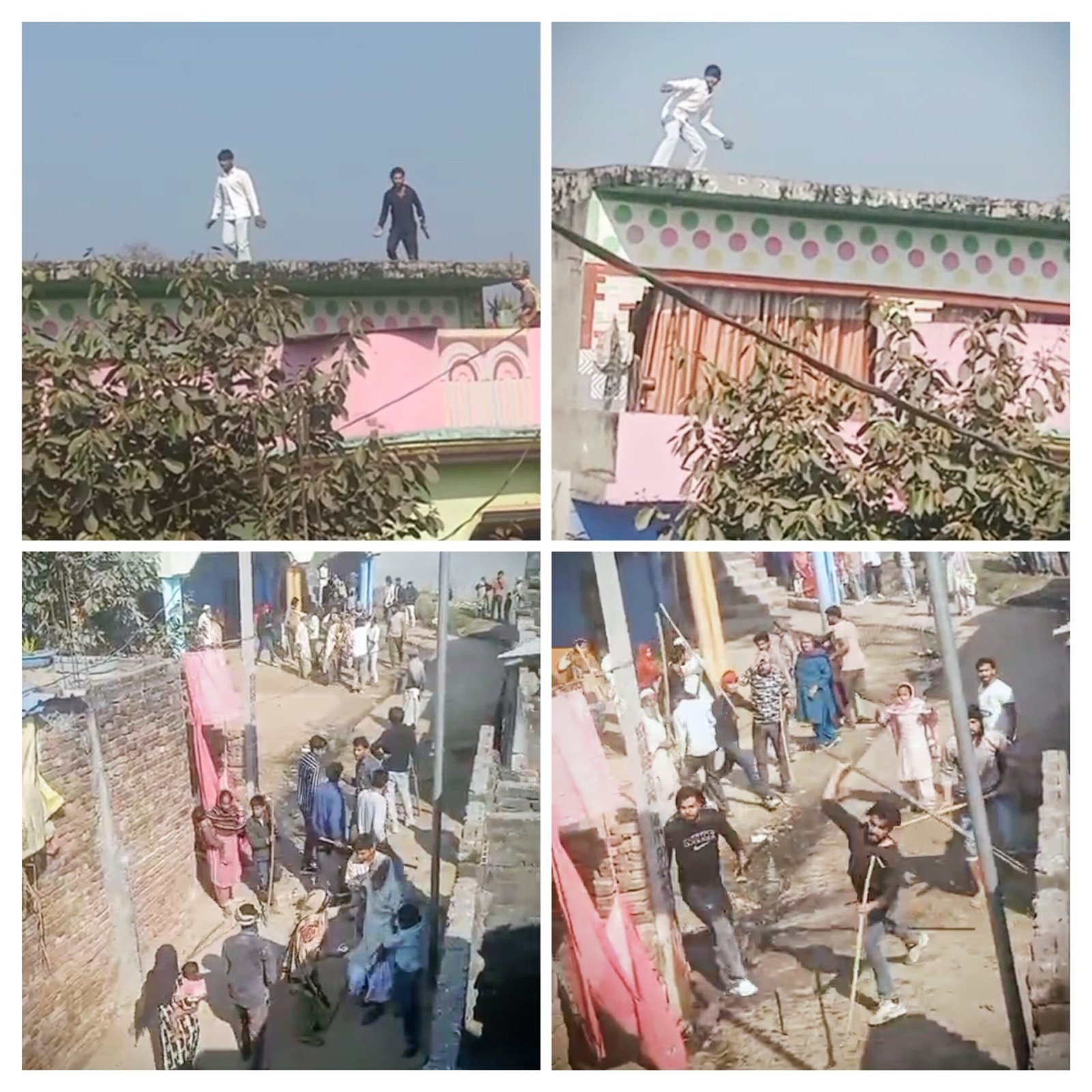 पलूनी गांव में बवाल: बच्चों की लड़ाई के बाद आमने-सामने आए दो पक्ष, जमकर चले पत्थर और लाठी-डंडे, वीडियो हुआ वायरल