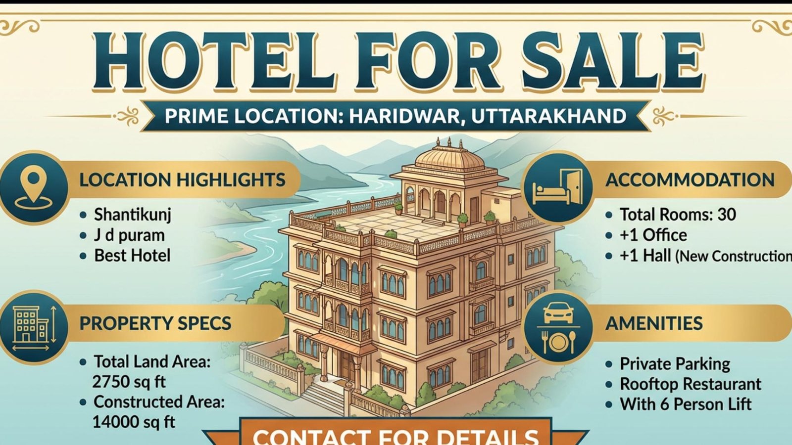 Hotel for Sale in Haridwar