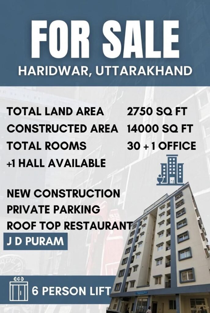 Hotel for Sale in Haridwar 